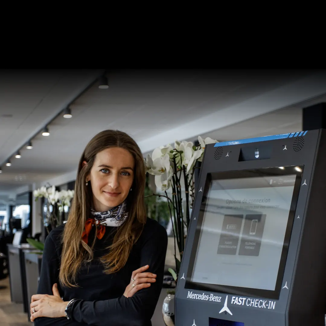 Photo Gagnez du temps grâce à notre <br>borne Fast Check-in