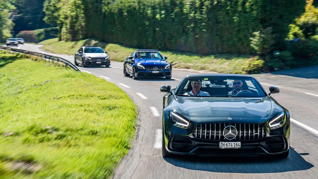 AMG Performance Tour 2021 au départ du garage de la Marbrerie à Carouge