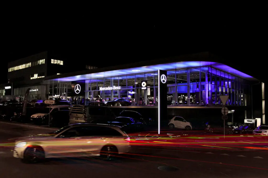 Exterieur du showroom