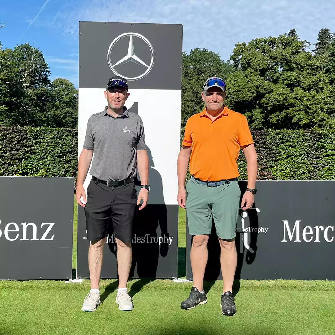 Participants à la compétition de golf MercedesTrophy 2024 à Gland Suisse Groupe Chevalley