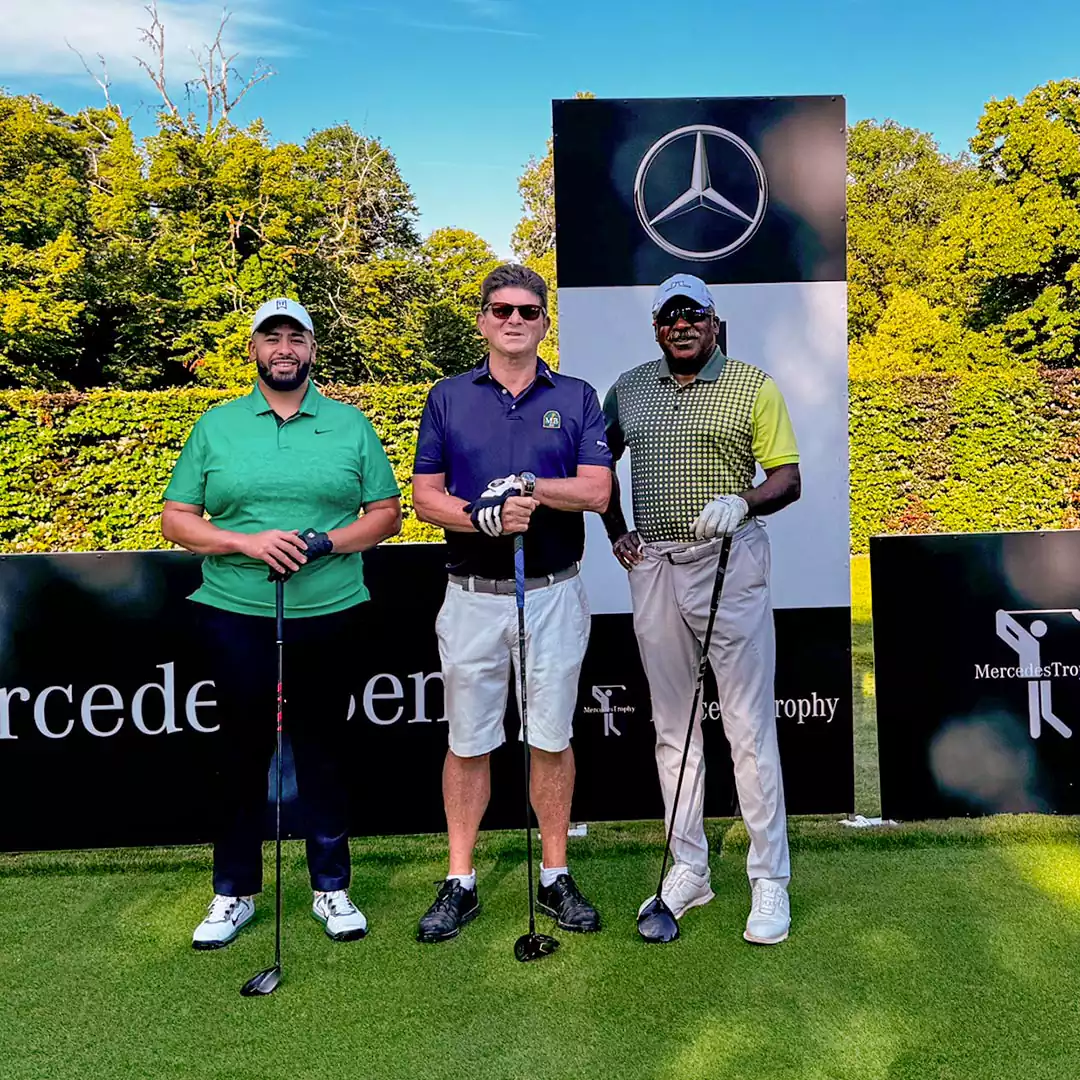 Participants à la compétition de golf MercedesTrophy 2024 à Gland Suisse Groupe Chevalley