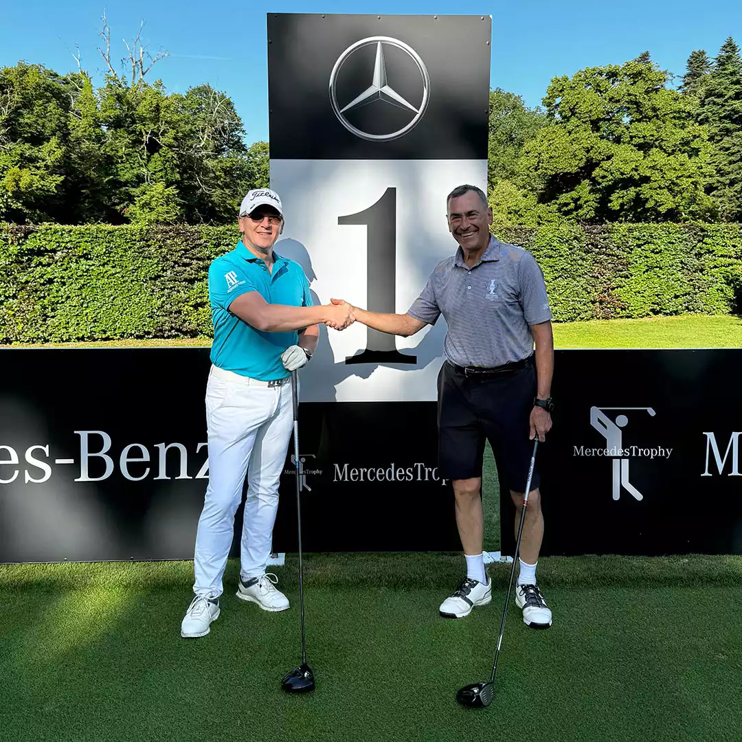 Participants à la compétition de golf MercedesTrophy 2024 à Gland Suisse Groupe Chevalley