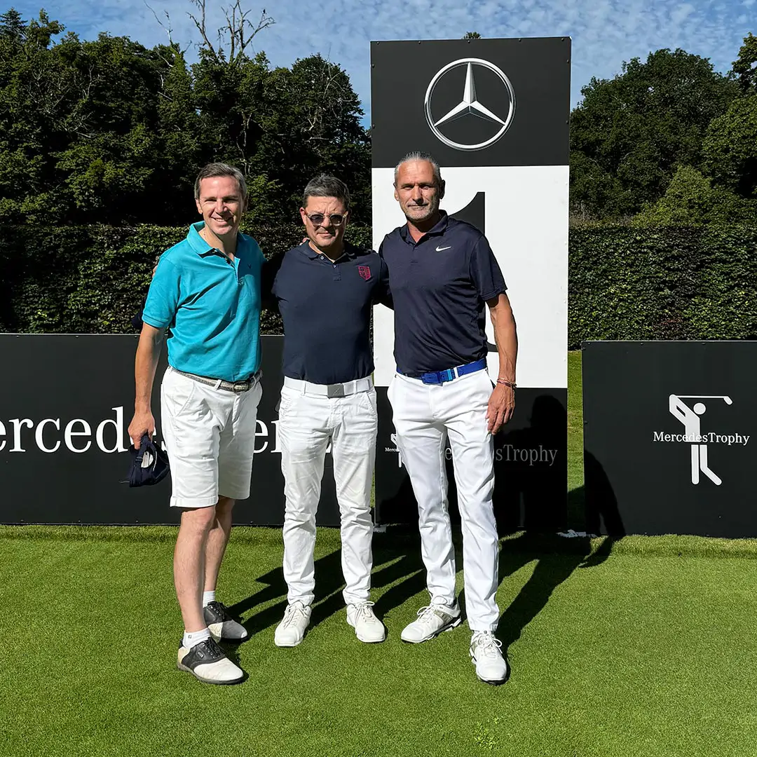 Participants à la compétition de golf MercedesTrophy 2024 à Gland Suisse Groupe Chevalley