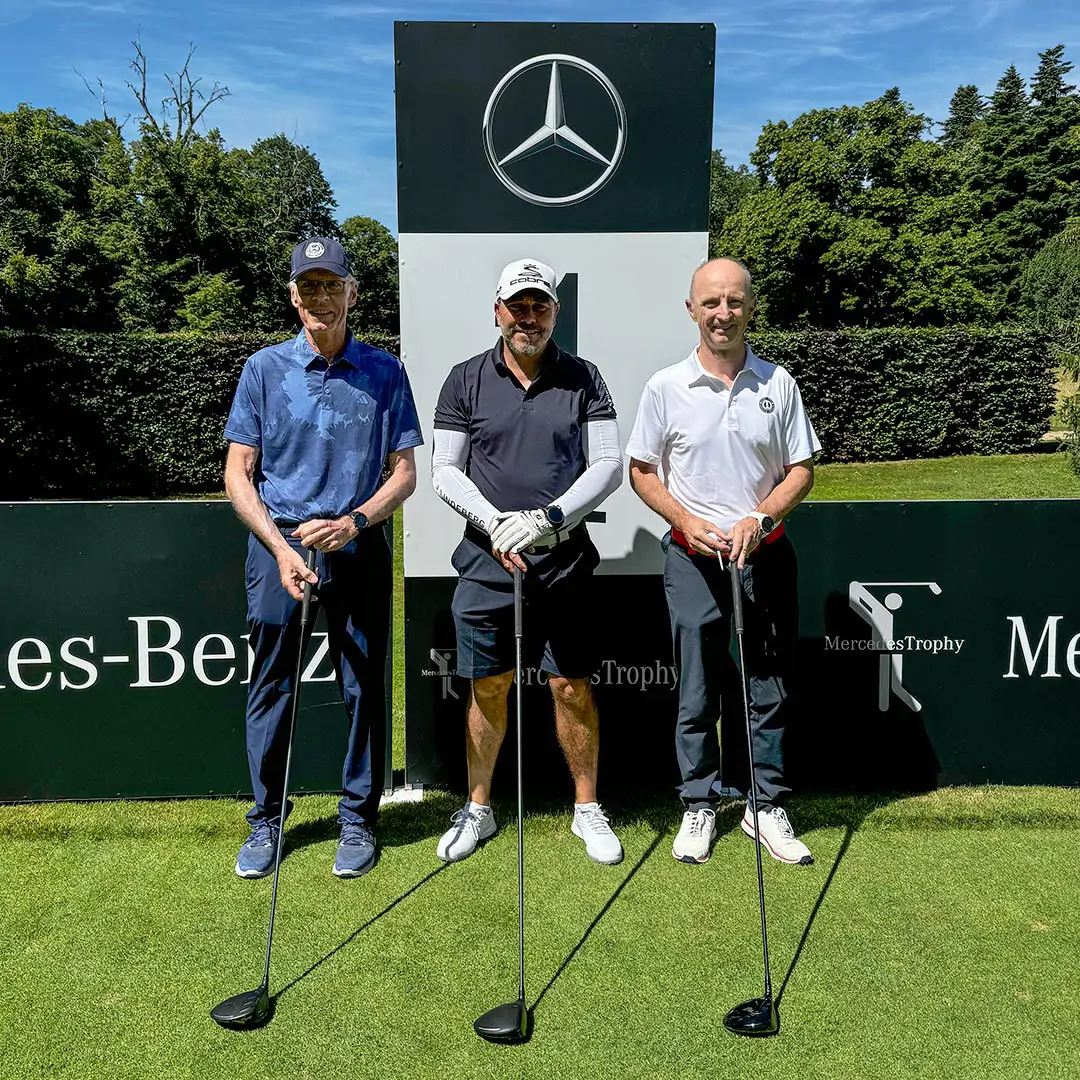 Participants à la compétition de golf MercedesTrophy 2024 à Gland Suisse Groupe Chevalley