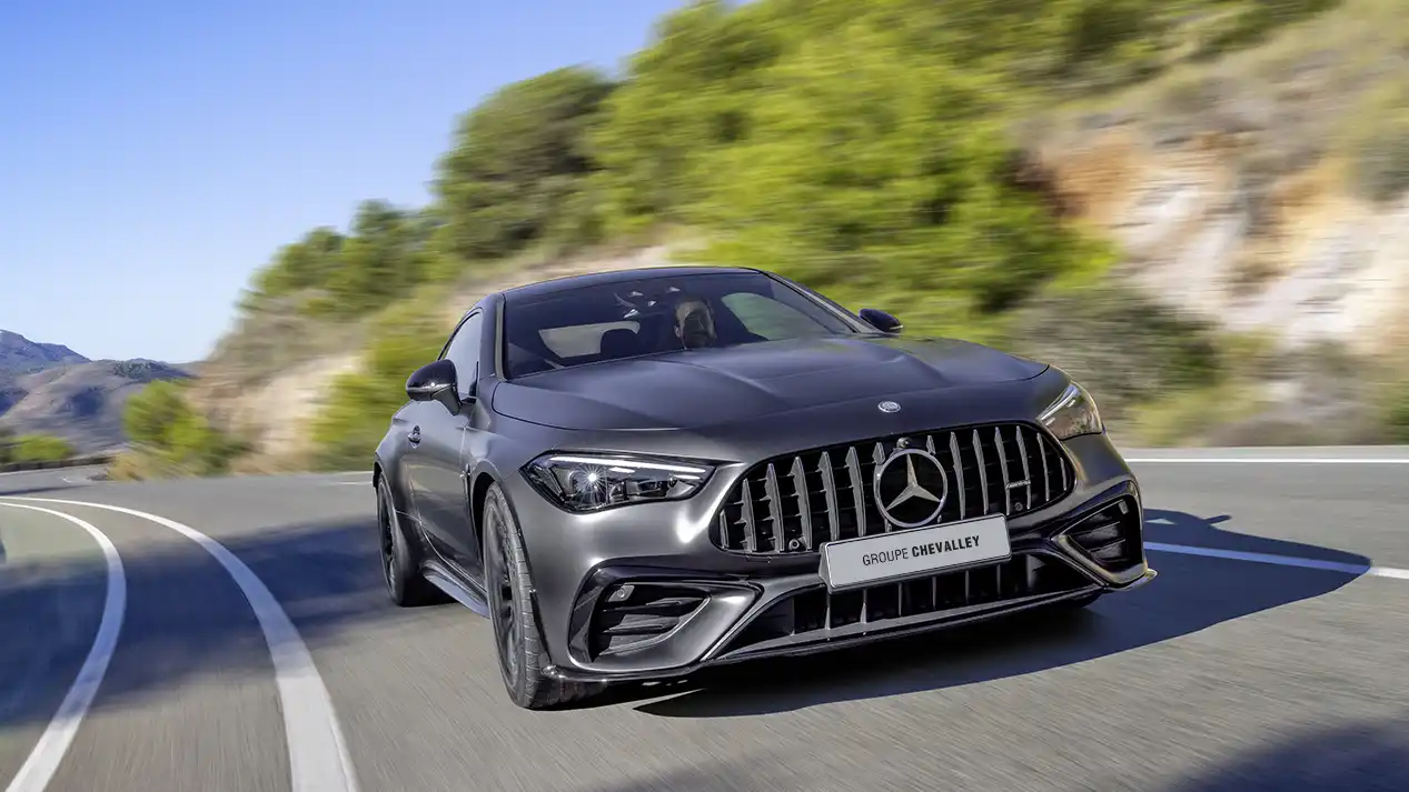 vue avant de la Mercedes-AMG CLE 53 4MATIC à Genève