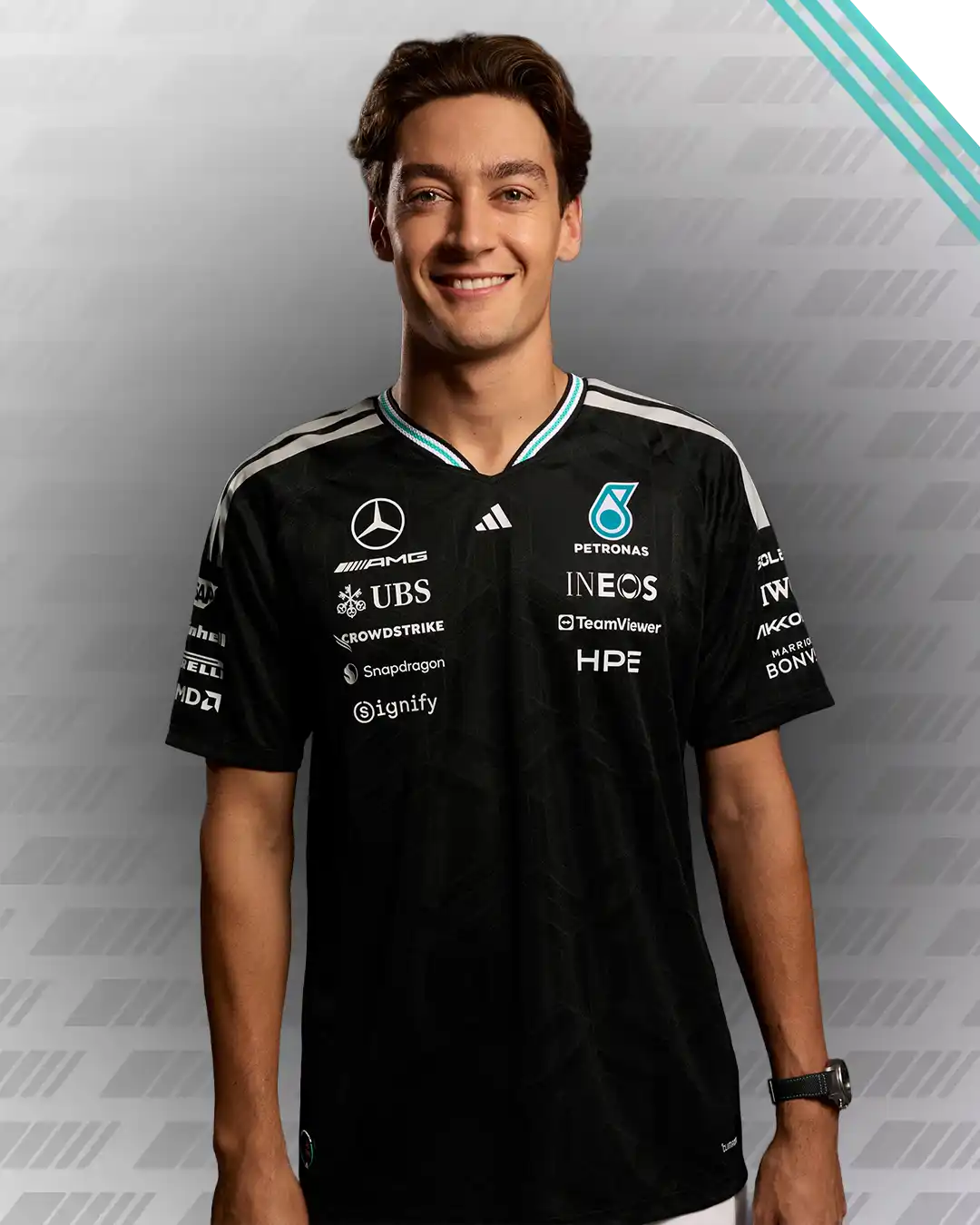 Mercedes-AMG F1 boutique Authentic Driver Tee Black