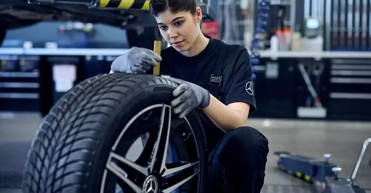 changement de roues / pneus Mercedes-Benz du Groupe Chevalley