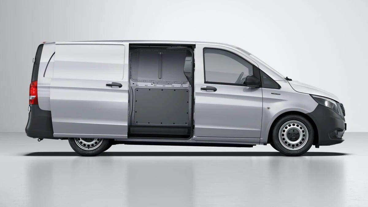 Mercedes Benz Chevalley | Vito Van vue profil porte latérale ouverte
